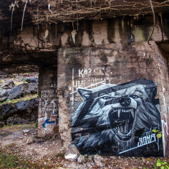 Bunkr/hangár pro prototypy ve druhé světové válce