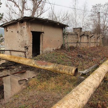 The "throat" of the cement works
