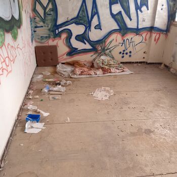 Abandoned watering hole