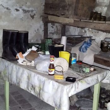 Opuštěný dům vraždy plně zachovalý