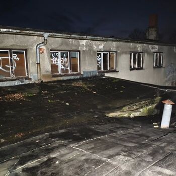 Why did they close? An abandoned guesthouse at night...