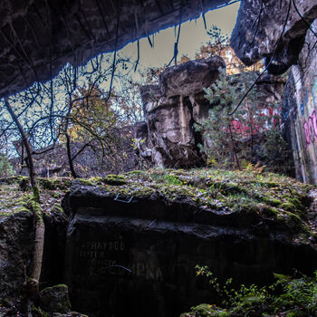 Bunkr/hangár pro prototypy ve druhé světové válce