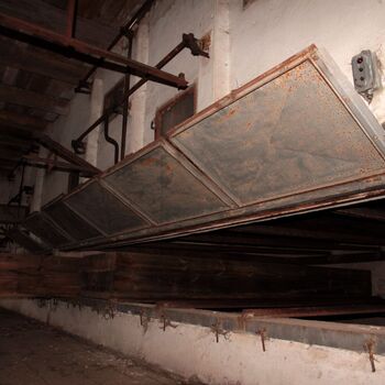 Sušárna chmele na zámeckém dvoře