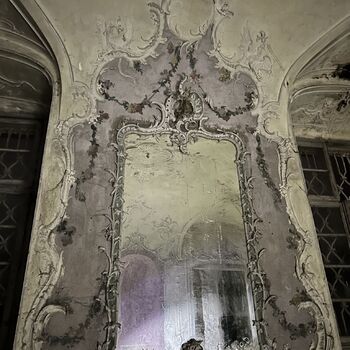 opuštěný zámek - teď už v rekonstrukci