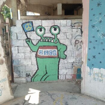 Der legendäre Scharfschützenturm in Mostar. 2024