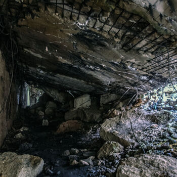 Bunkr/hangár pro prototypy ve druhé světové válce