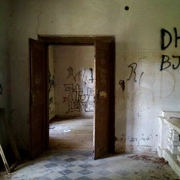 Buňka staré dveře budova Architektura zeď