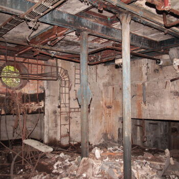 Monumental dark landmark of the city 2023