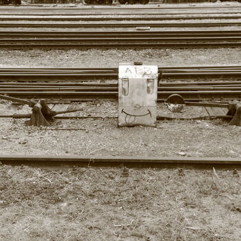 A station with a dark history where trains no longer stop A station with a dark history where trains no longer stop