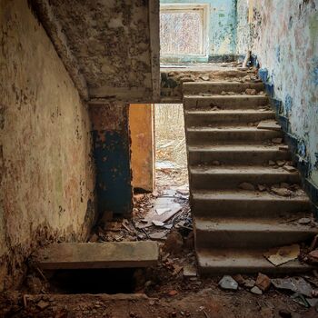 Verlassene sowjetische Wohnsiedlung Verlassene sowjetische Wohnsiedlung