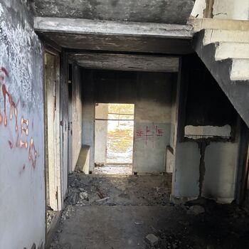 Ruins of a Soviet settlement Ruins of a Soviet settlement