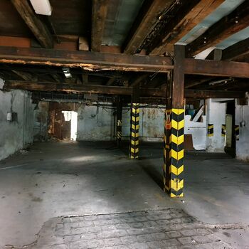 garage warehouse forklift building