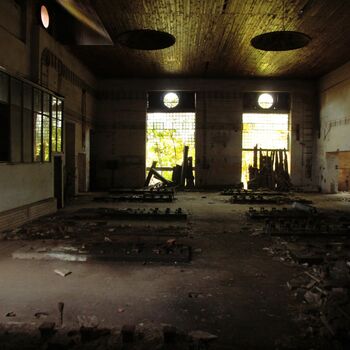 Monumental dark landmark of the city 2023