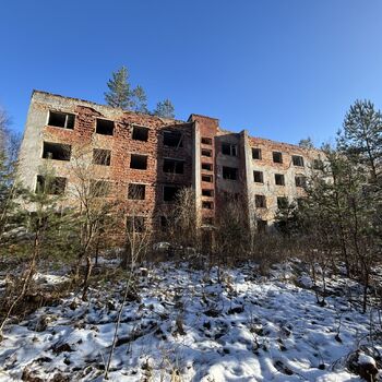 Ruins of a Soviet settlement Ruins of a Soviet settlement