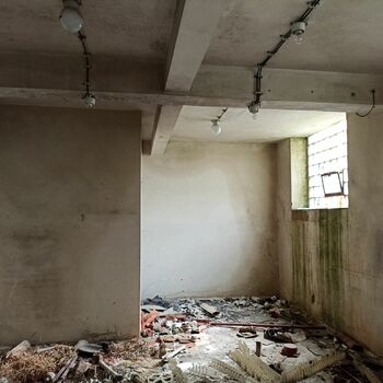 zeď Architektura suterénu staré