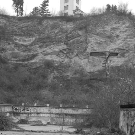 Barrandov swimming pool.