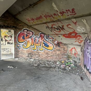 Polen verwüstetes Hotel