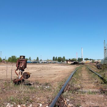 Železniční dvůr v Maďarsku 2019