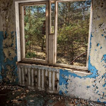 Verlassene sowjetische Wohnsiedlung Verlassene sowjetische Wohnsiedlung