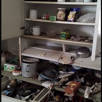 Opuštěný dům vraždy plně zachovalý