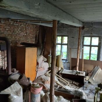 Grinding plant with turbine