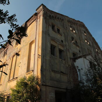 Monumental dark landmark of the city 2023