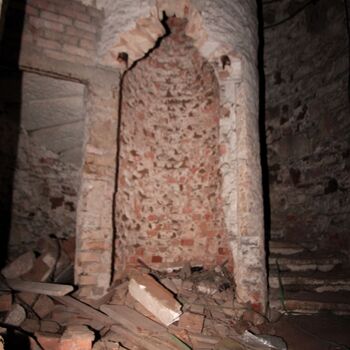 Monumental dark landmark of the city 2023