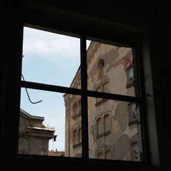 Monumental dark landmark of the city 2023