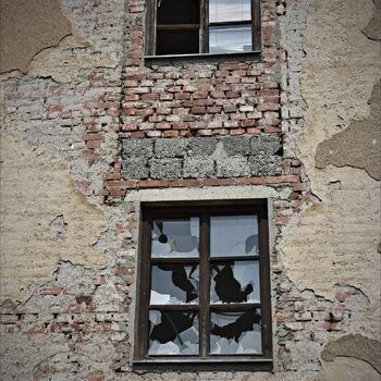 brick wall old stucco architecture window building brick wall old stucco architecture window building
