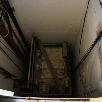 krok zařízení podpora Výtah Architektura