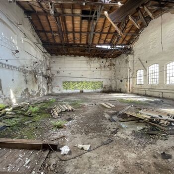 Former paper mill, then a tire shop Former paper mill, then a tire shop