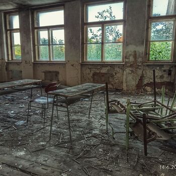 Verlassene Schule