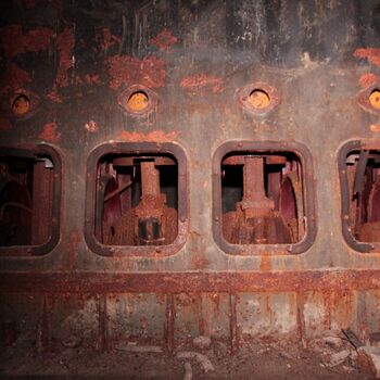 Monumental dark landmark of the city 2023