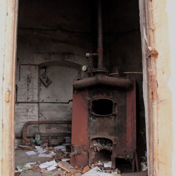 Heizstation im Bahnhof. Netolice