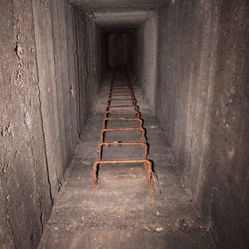 Monumental dark landmark of the city 2023