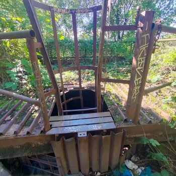 Abandoned sand mines 13 meters underground