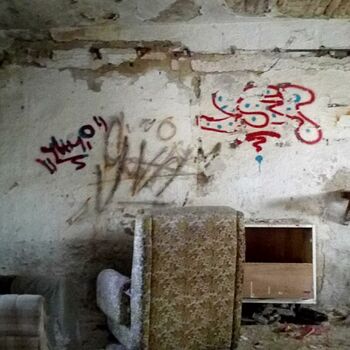 sgrafity zeď staré dekorace