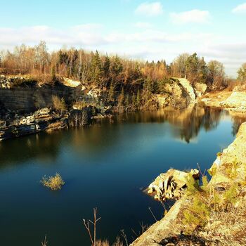jezero krajina Les voda řeka u jezera pobřeží reflexe obloha vodního strom
