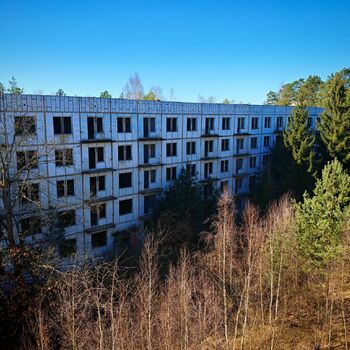 Verlassene sowjetische Wohnsiedlung Verlassene sowjetische Wohnsiedlung