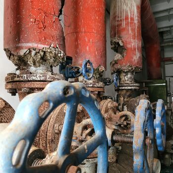 Kdysi každý velký podnik měl velkou kotelnu s vysokým komínem