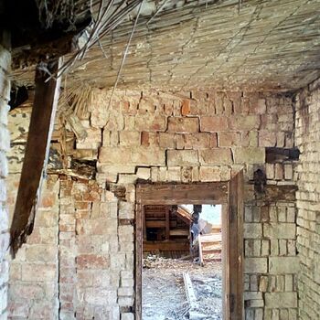 brick building material architecture wall building old roof stone brick building material architecture wall building old roof stone