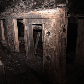 Monumental dark landmark of the city 2023