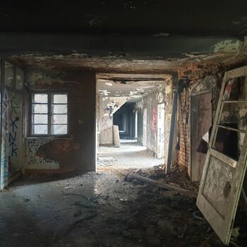 garage basement architecture old building