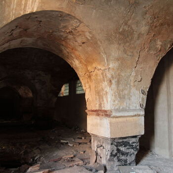 Monumental dark landmark of the city 2023