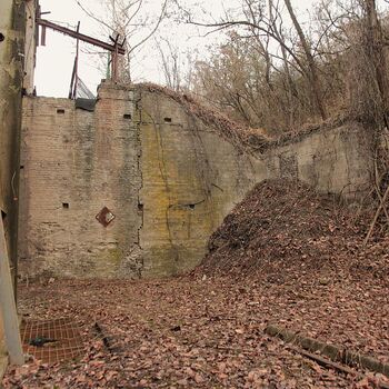 The "throat" of the cement works