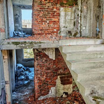 Verlassene sowjetische Wohnsiedlung Verlassene sowjetische Wohnsiedlung