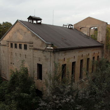 Monumental dark landmark of the city 2023