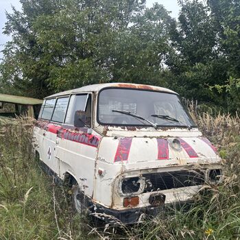 Der bekannte Friedhof der Krankenwagen