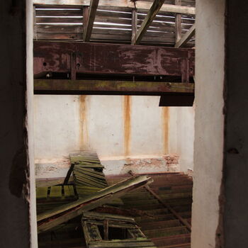 Sušárna chmele na zámeckém dvoře