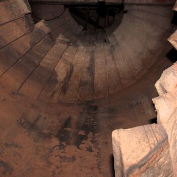 Monumental dark landmark of the city 2023